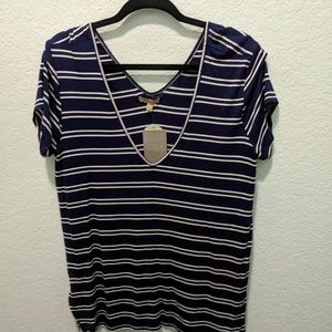 Anthropologie Bordeaux Top short sleeved